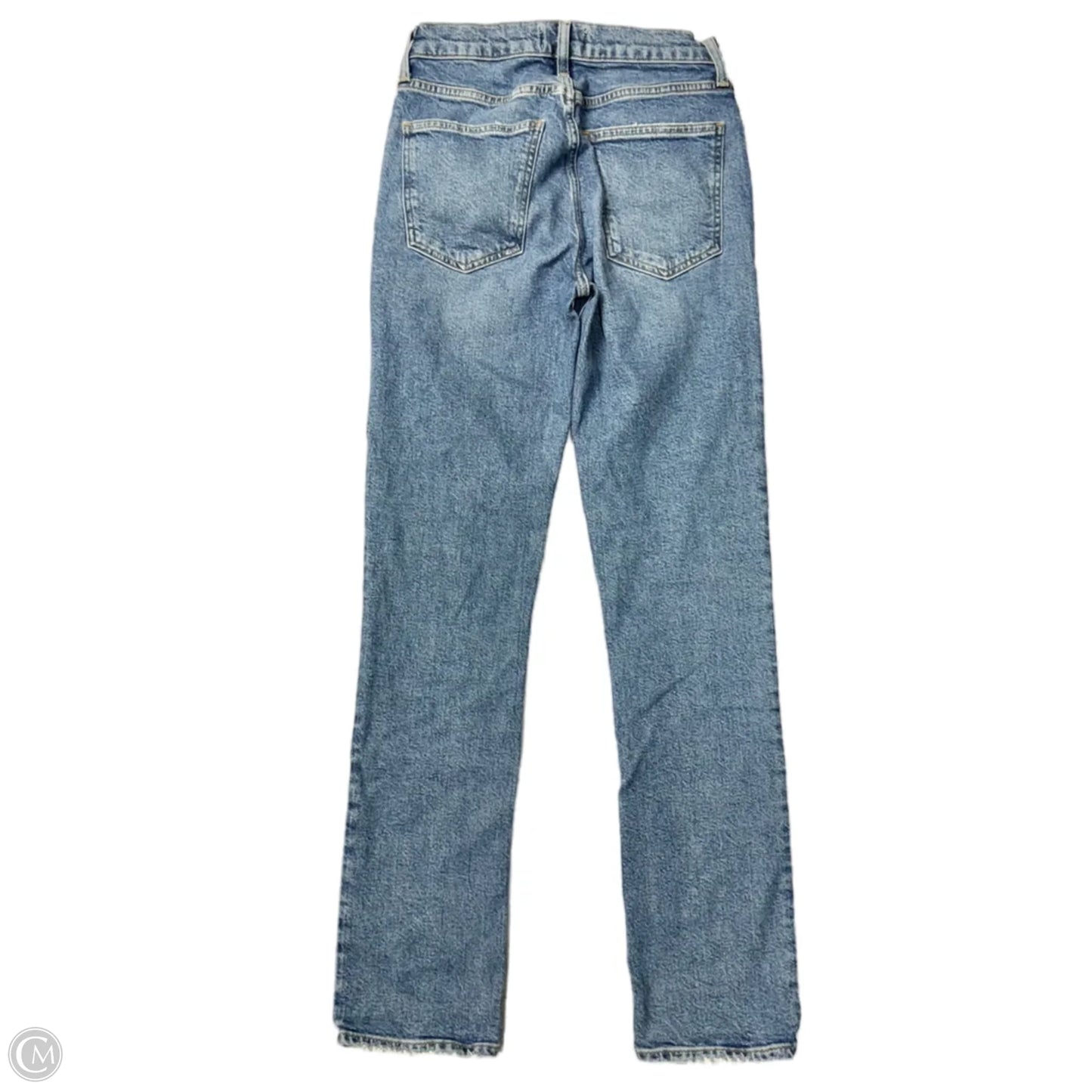 Jeans Straight By Agolde In Blue Denim, Size: 2