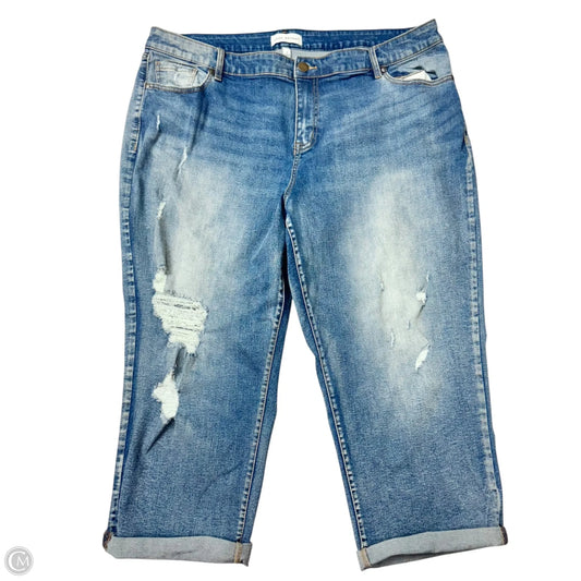 Jeans Boyfriend By Lane Bryant In Blue Denim, Size: 20