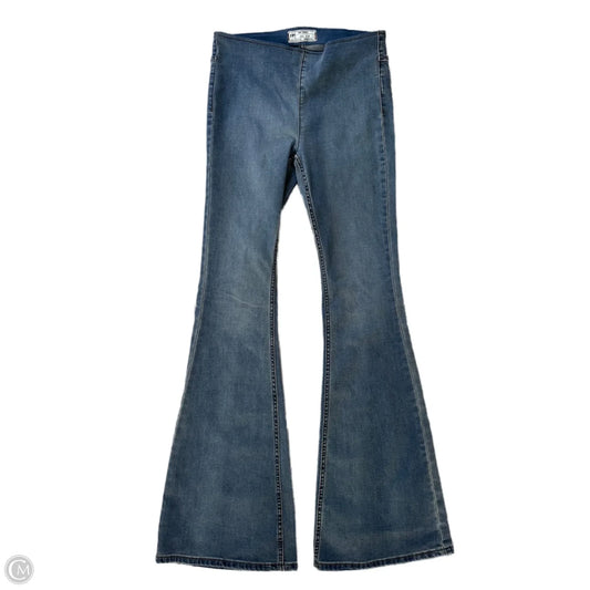 Jeans Flared By Free People In Blue Denim, Size: 8