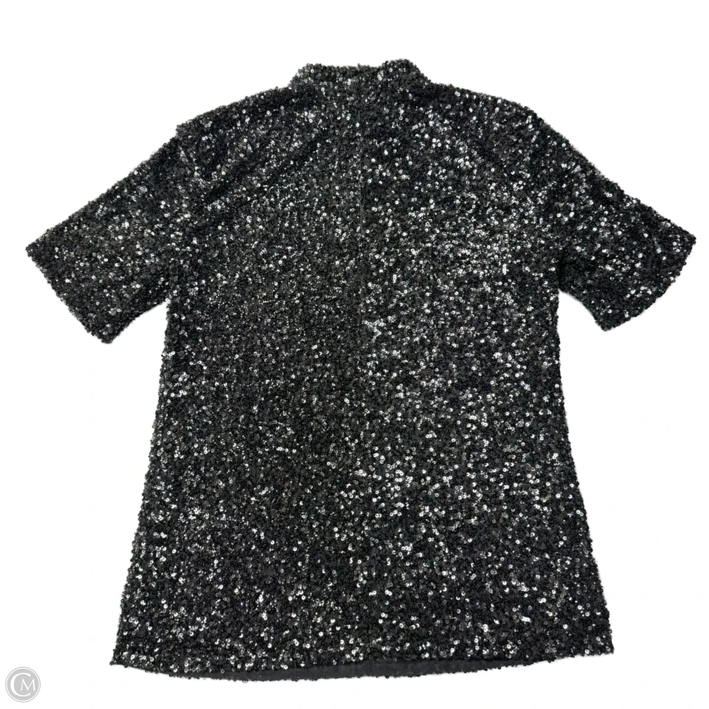 Top Short Sleeve Designer By Lafayette 148 In Black, Size: Xs
