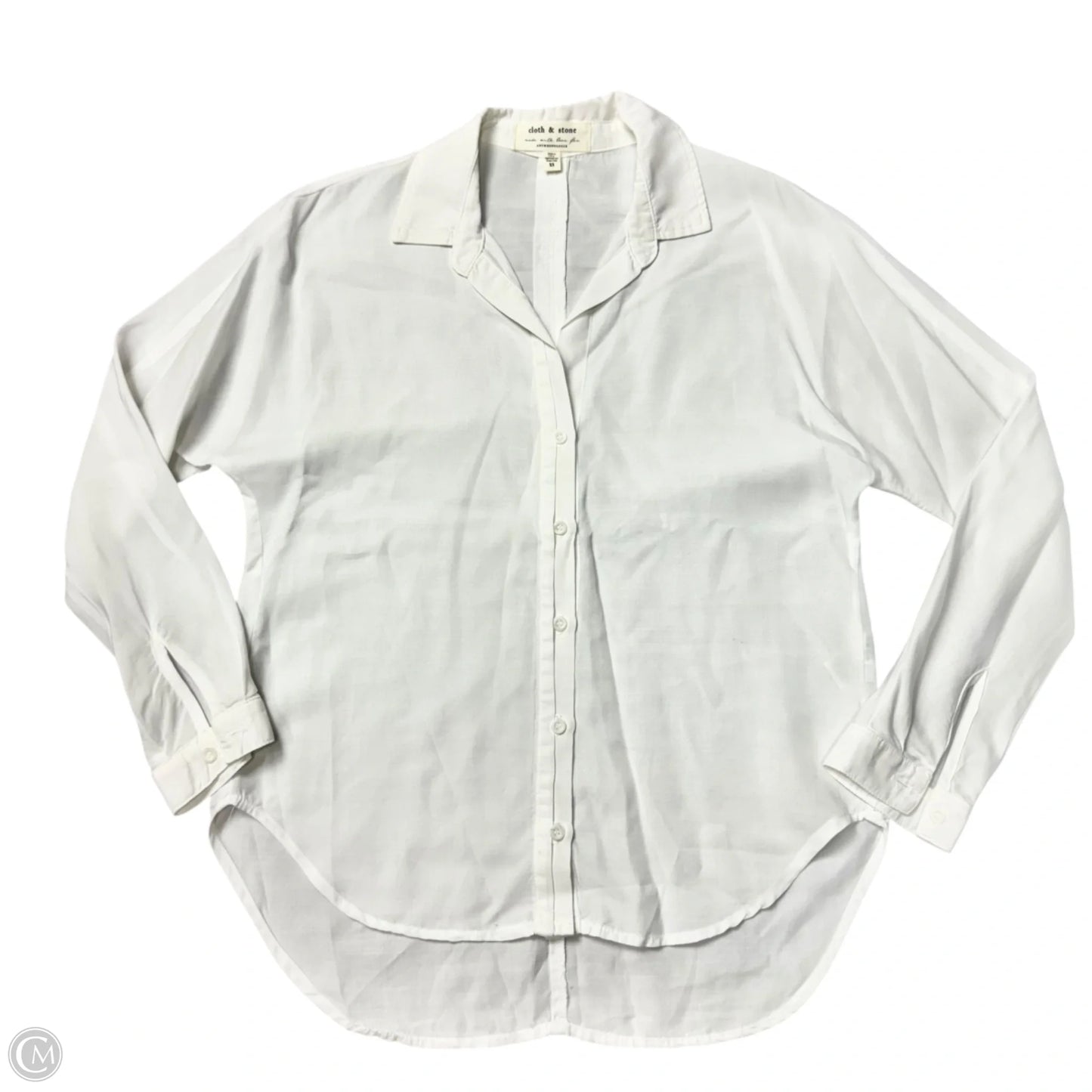 Top Long Sleeve By Cloth & Stone In White, Size: Xs