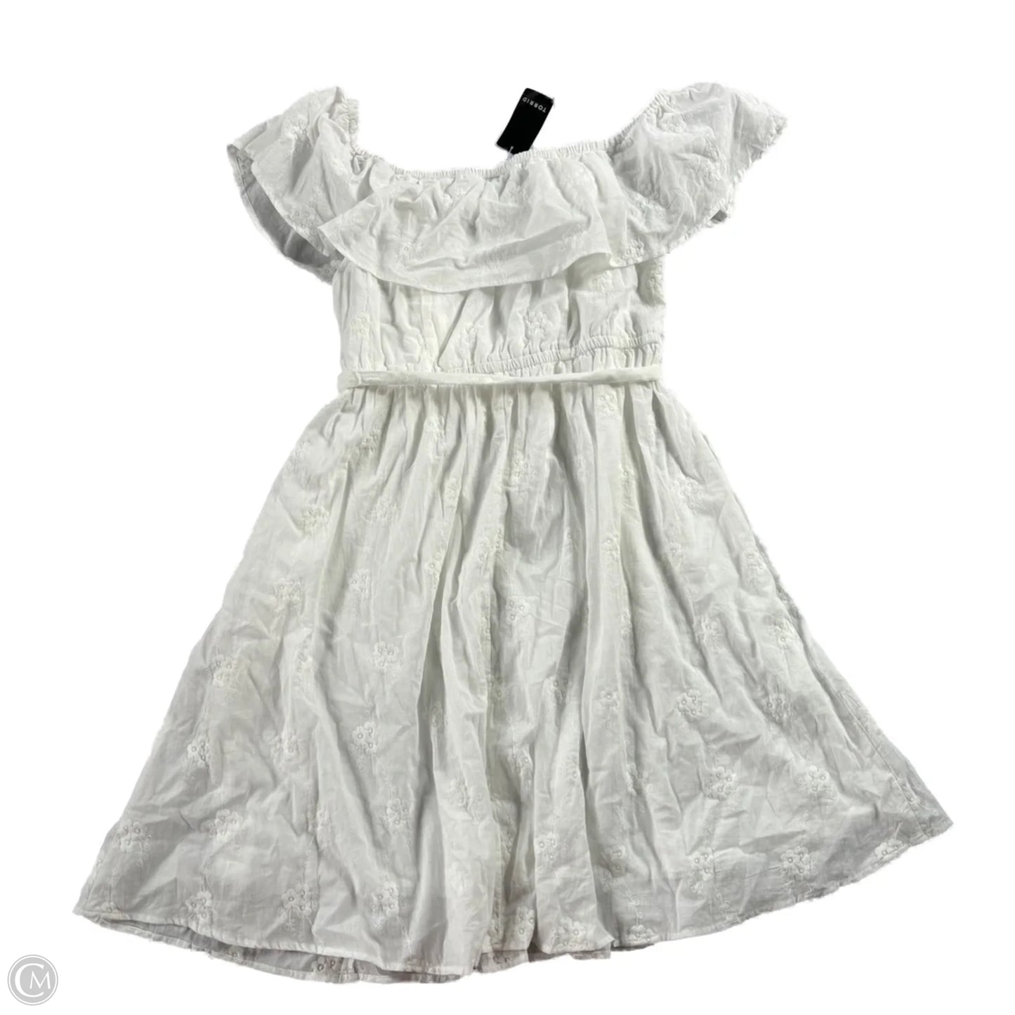 Dress Casual Midi By Torrid In White, Size: 1x