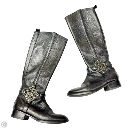 Boots Designer By Tory Burch In Black, Size: 6.5