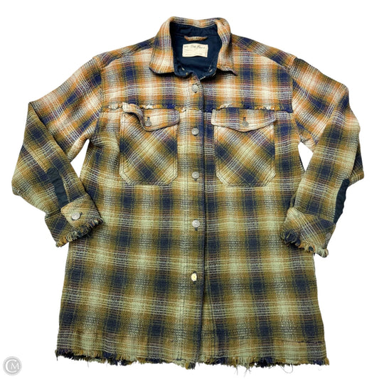 Jacket Shirt By We The Free In Plaid Pattern, Size: M
