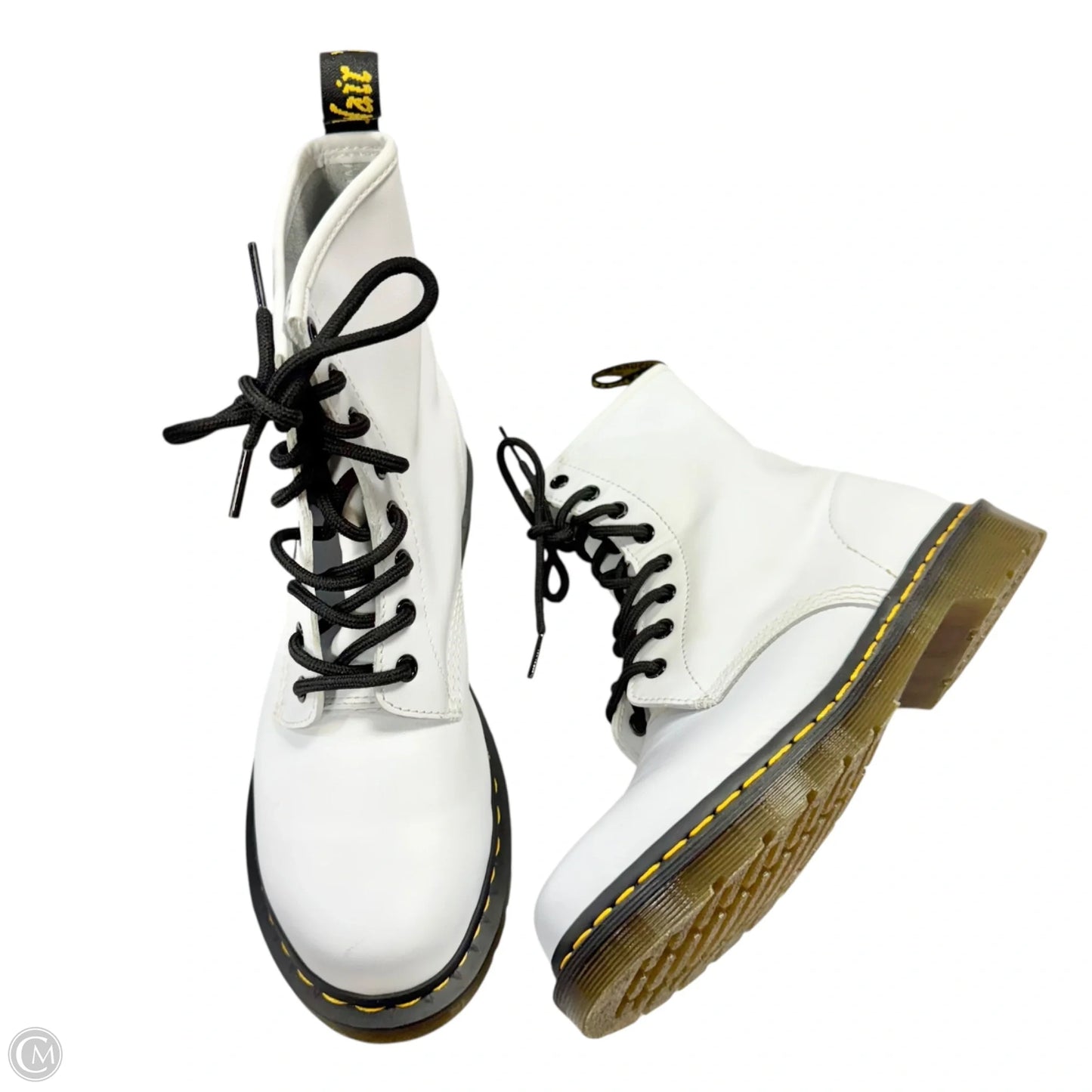 Boots Leather By Dr Martens In White, Size: 8