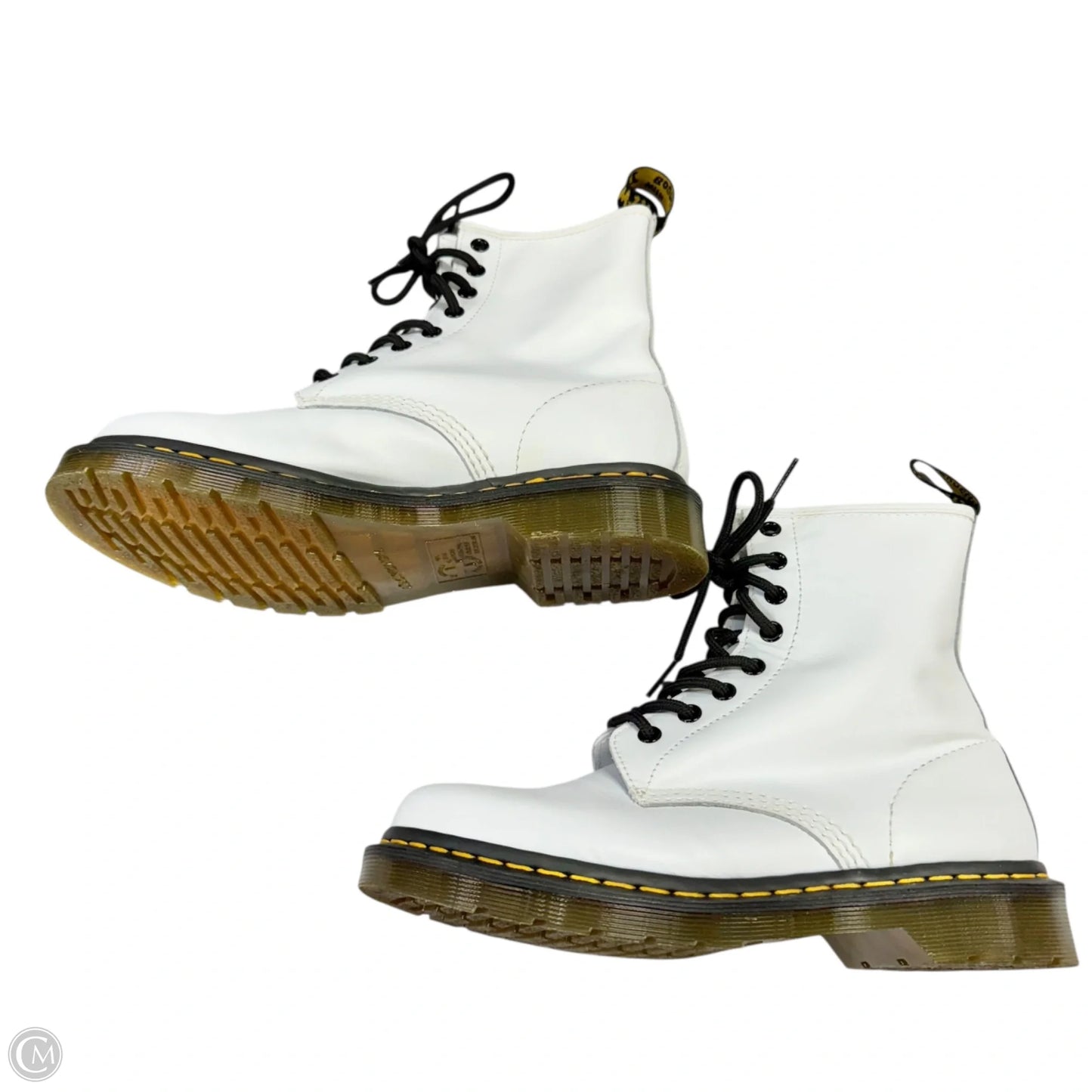 Boots Leather By Dr Martens In White, Size: 8