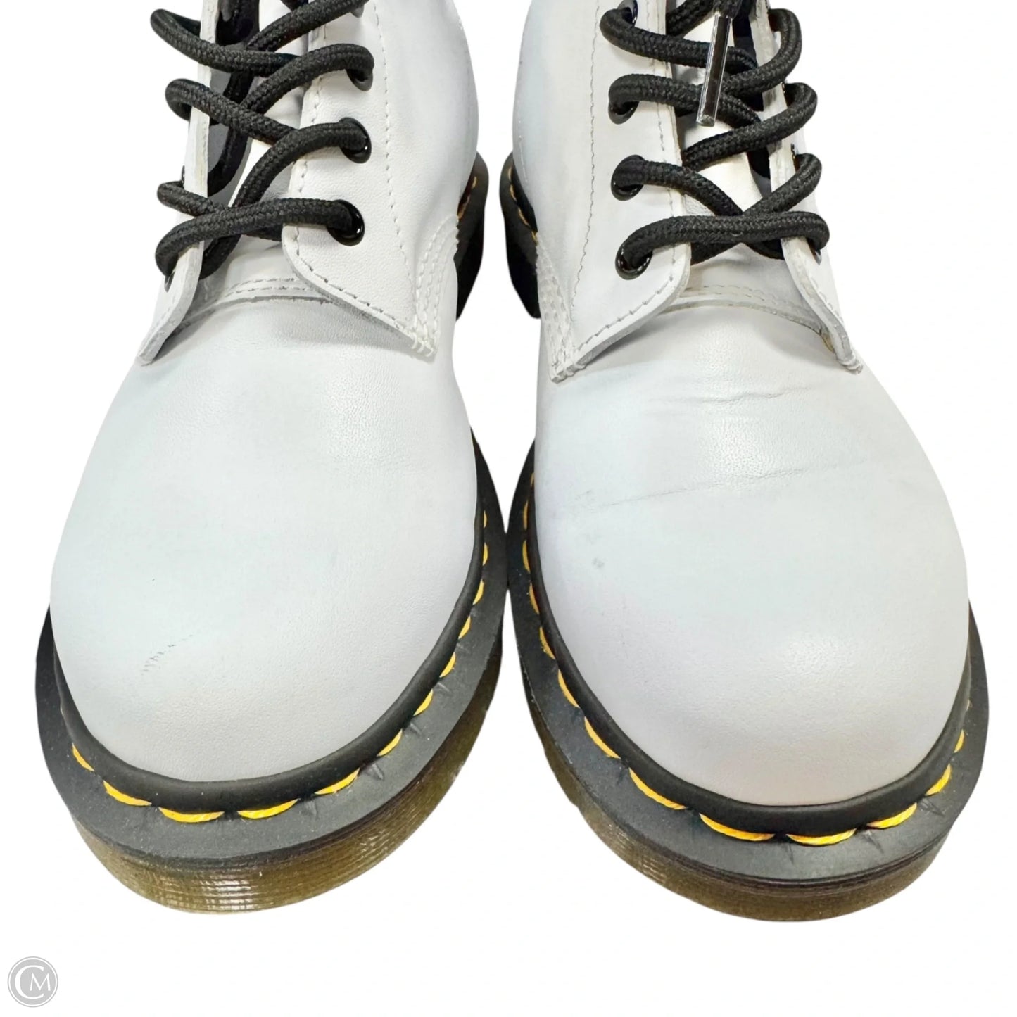 Boots Leather By Dr Martens In White, Size: 8