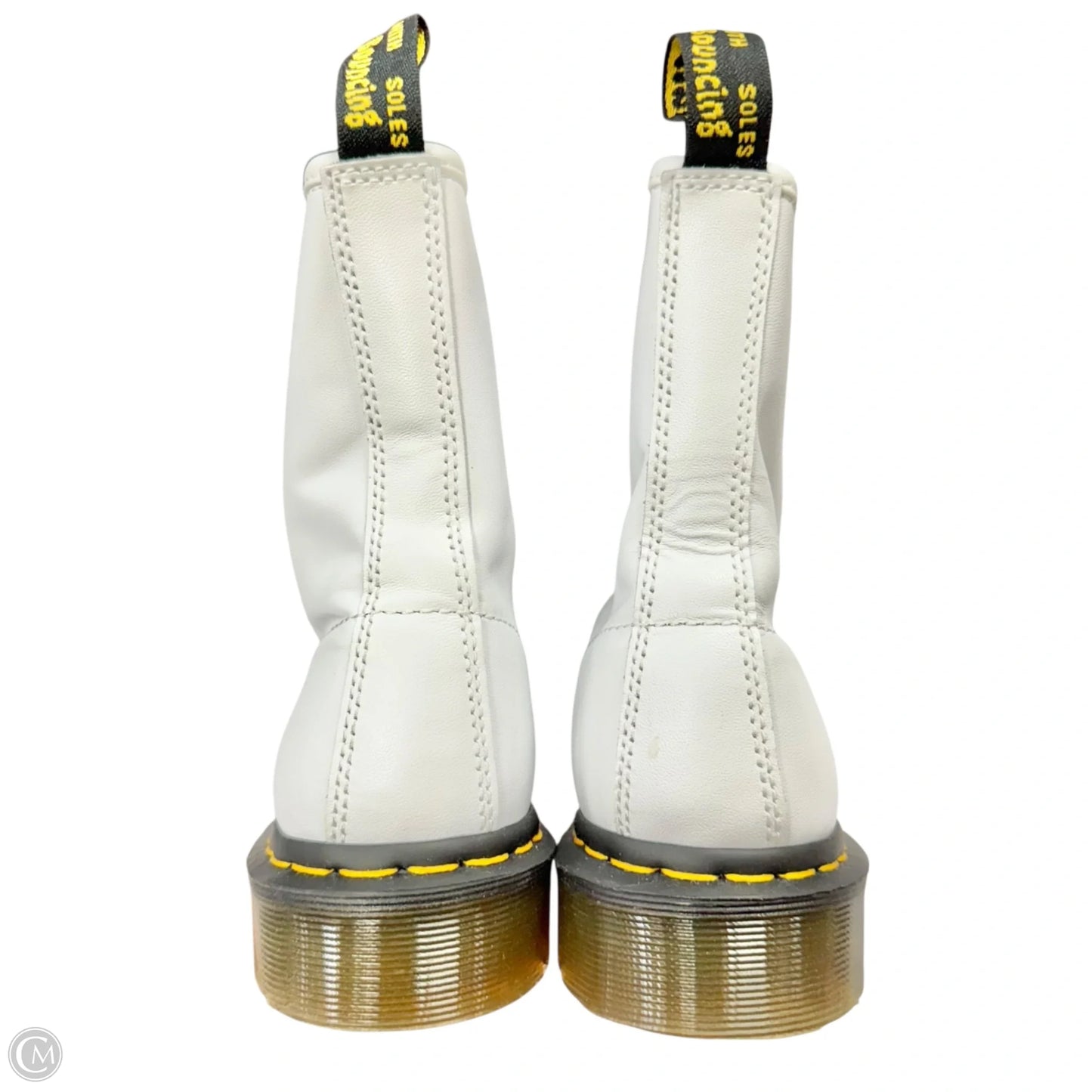 Boots Leather By Dr Martens In White, Size: 8