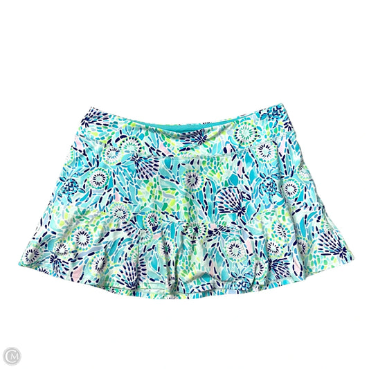 Skort Designer By Lilly Pulitzer In Blue & Green, Size: M