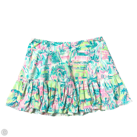 Skort Designer By Lilly Pulitzer In Blue & Pink, Size: M