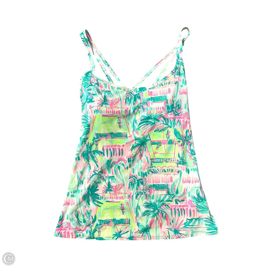 Tank Top Designer By Lilly Pulitzer In Blue & Pink, Size: M
