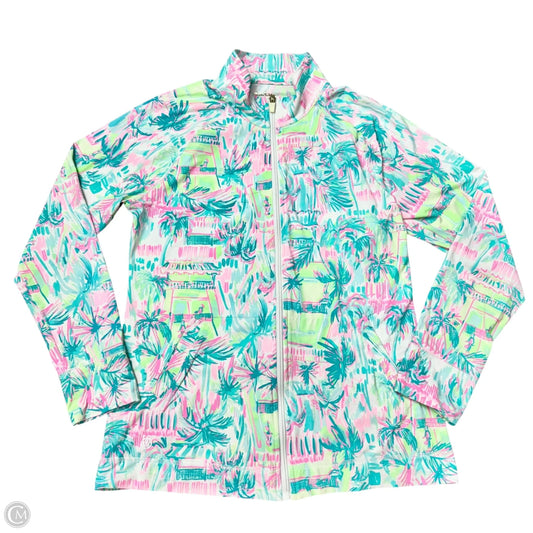 Jacket Designer By Lilly Pulitzer In Blue & Pink, Size: L