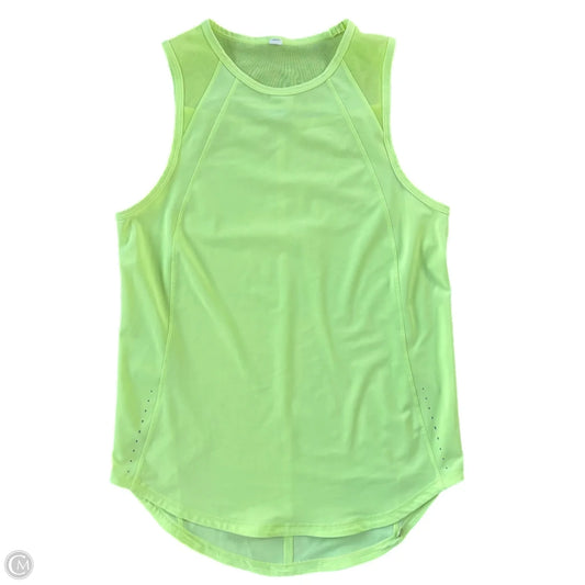 Athletic Tank Top By Lululemon In Green, Size: S