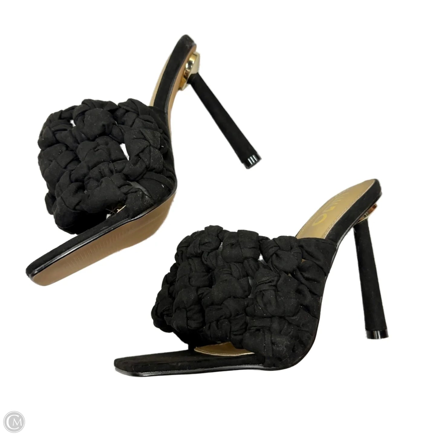 Sandals Heels Stiletto By Ego In Black, Size: 9