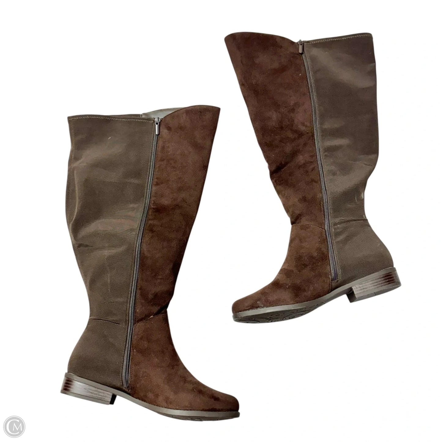Boots Knee Flats By Lane Bryant In Brown, Size: 10