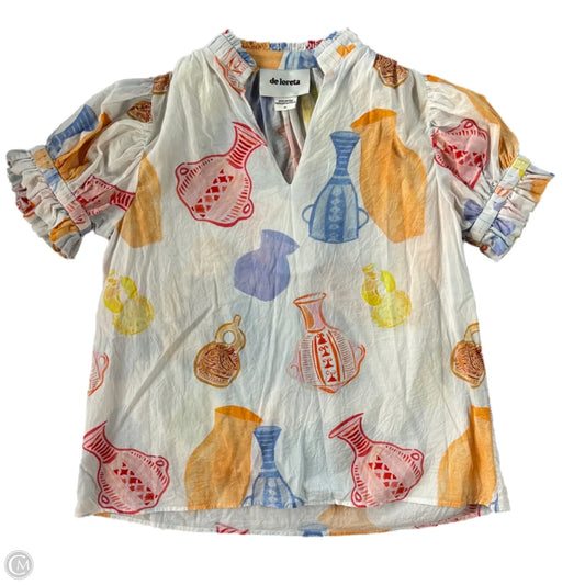Top Short Sleeve By De Loreta In Multi-colored, Size: Xs