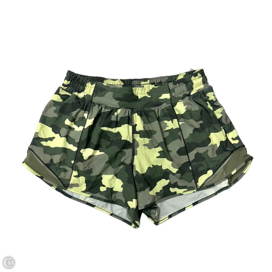 Athletic Shorts By Lululemon In Camouflage Print, Size: 10l
