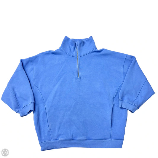 Athletic Sweatshirt Collar By Lululemon In Blue, Size: L