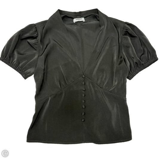Blouse Short Sleeve By Cmb In Black, Size: M