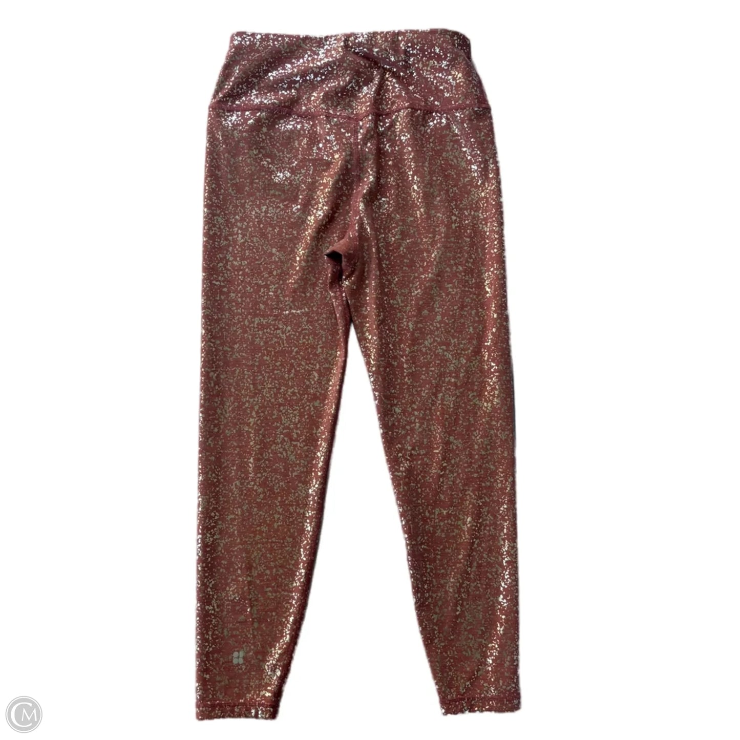 Athletic Leggings By Sweaty Betty In Pink & Silver, Size: S