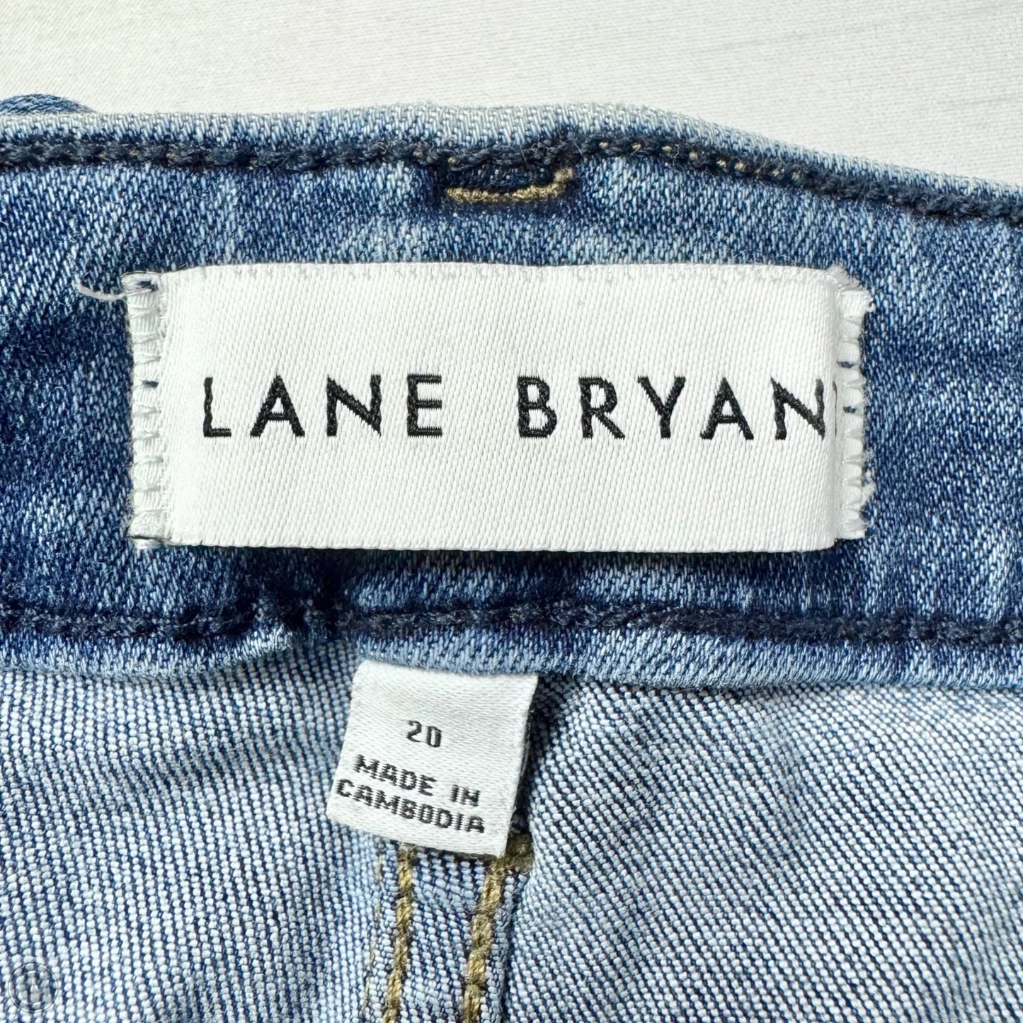 Jeans Straight By Lane Bryant In Blue Denim, Size: 20
