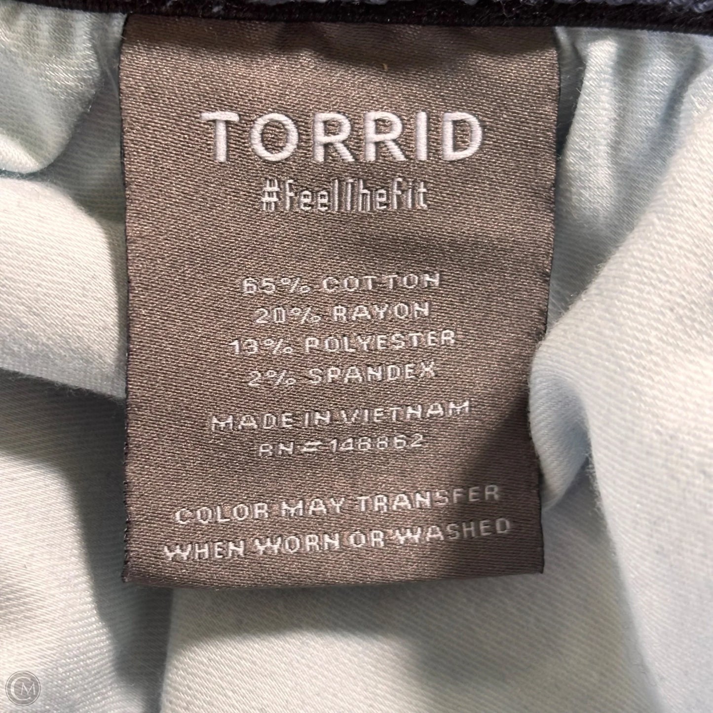Jeans Straight By Torrid In Blue Denim, Size: 14