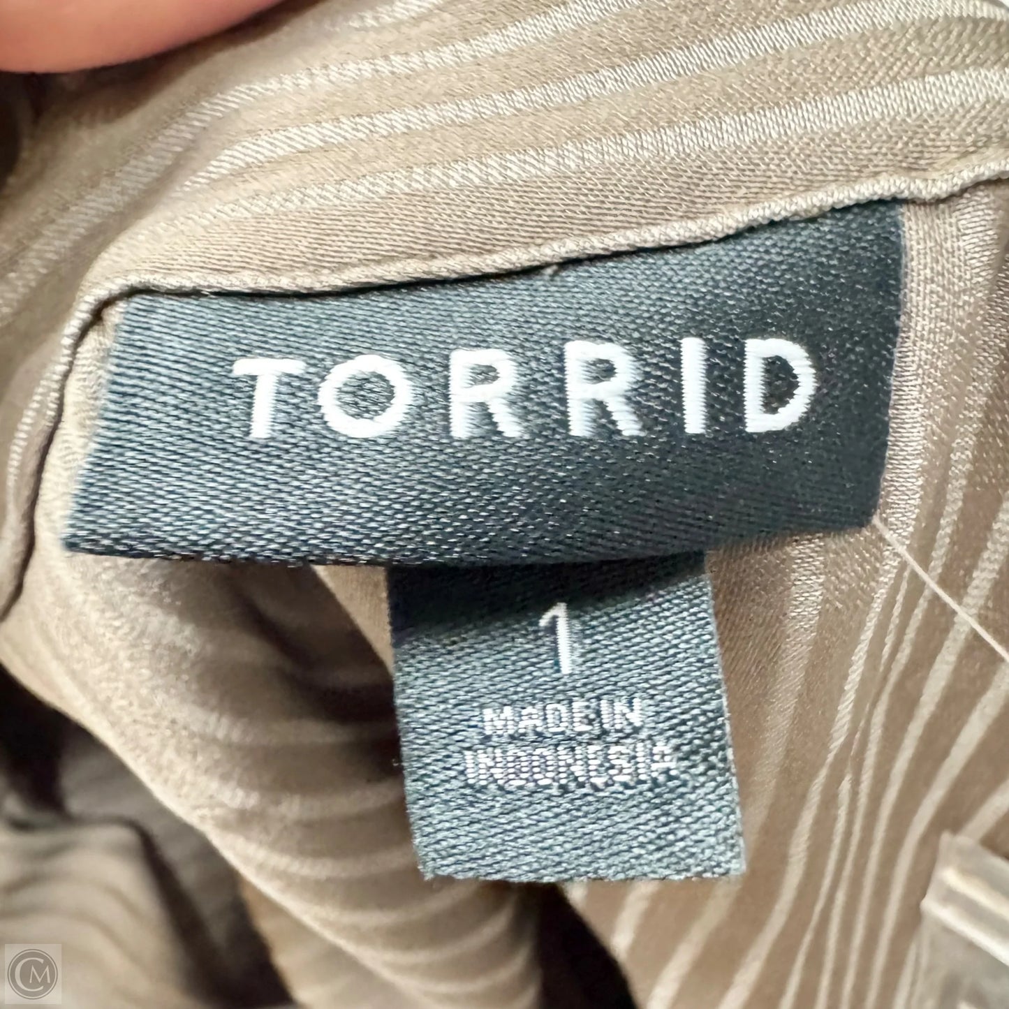 Top 3/4 Sleeve By Torrid In Striped Pattern, Size: 1x