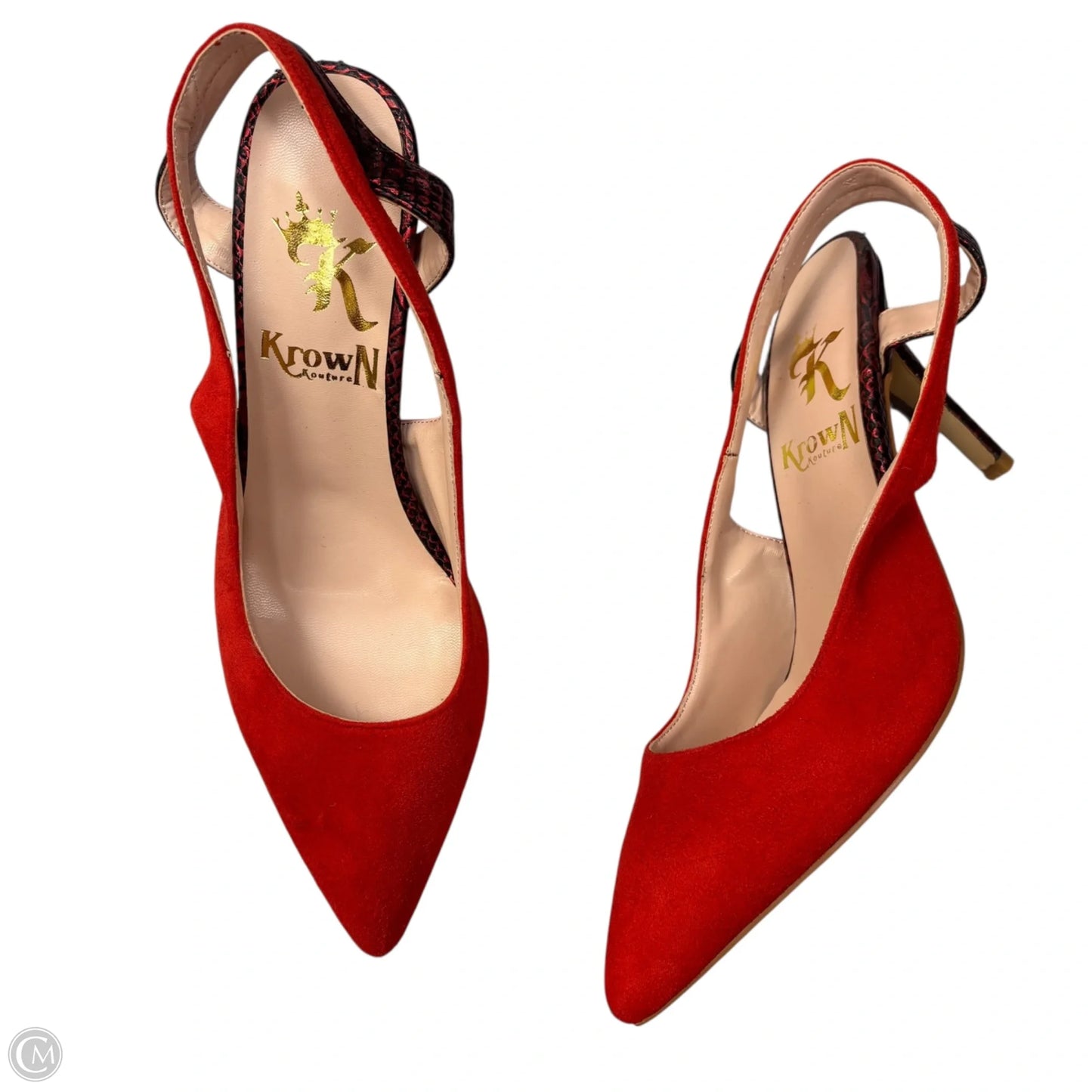 Shoes Heels Stiletto By Krown Kouture In Red, Size: 8