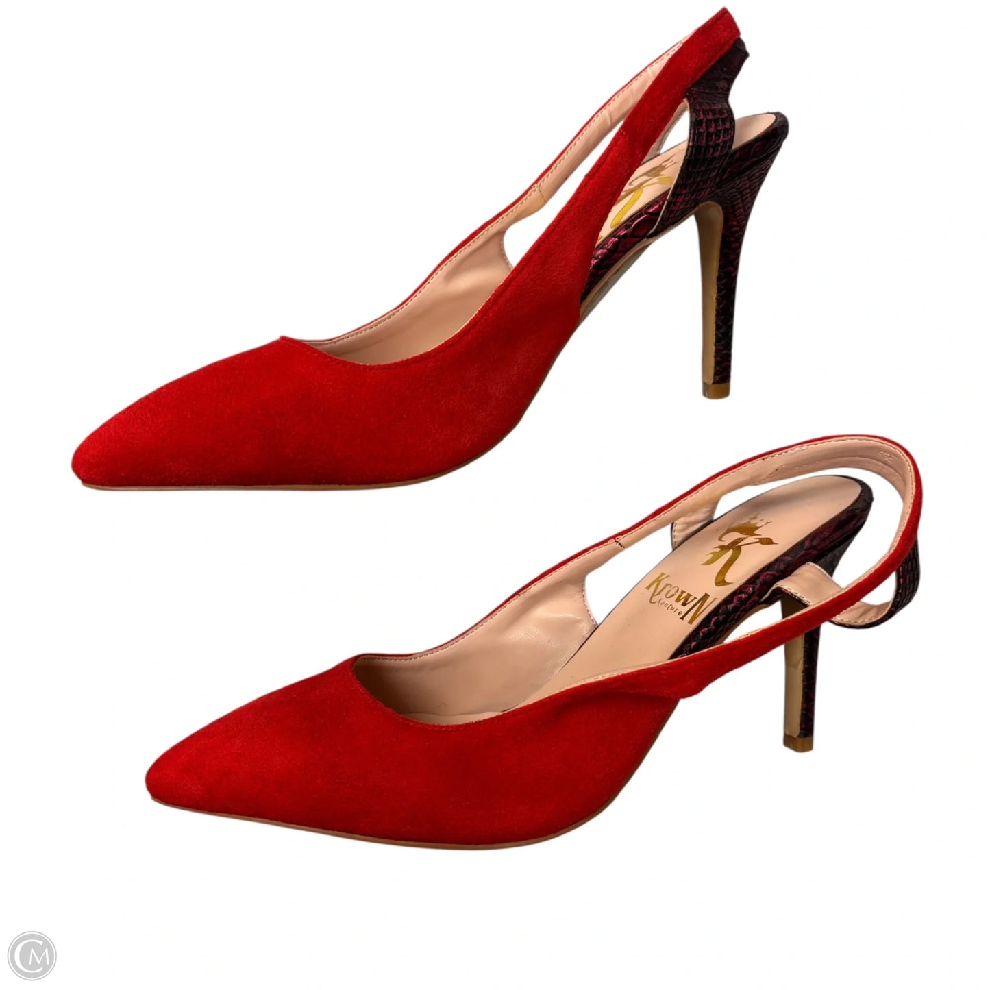 Shoes Heels Stiletto By Krown Kouture In Red, Size: 8