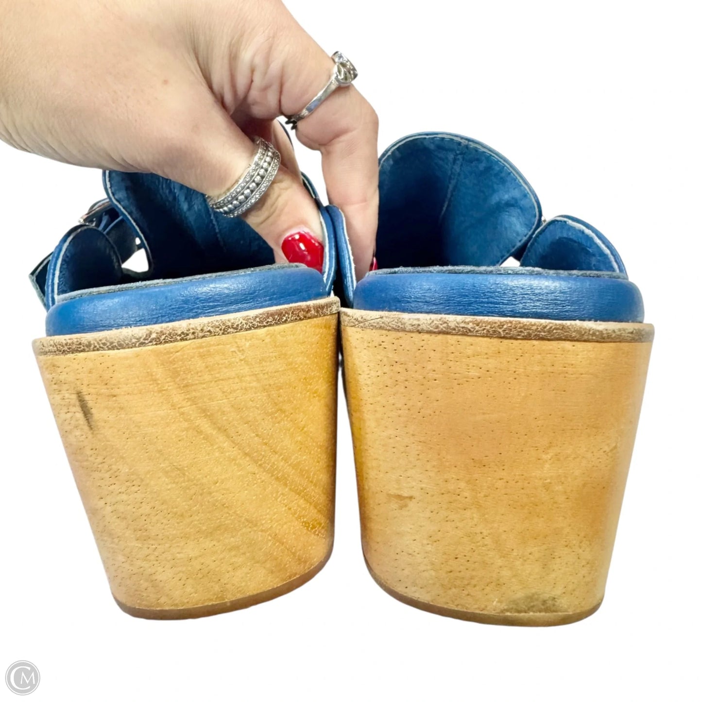 Shoes Flats By Charlotte Stone In Blue, Size: 9