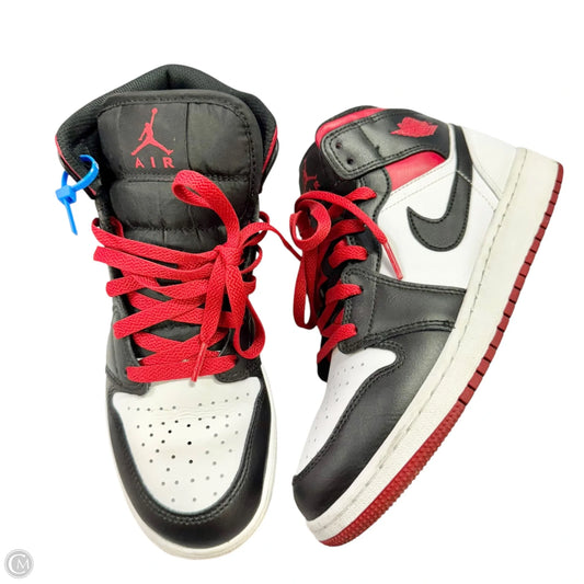 Shoes Luxury Designer By Jordan In Black & Red, Size: 8.5