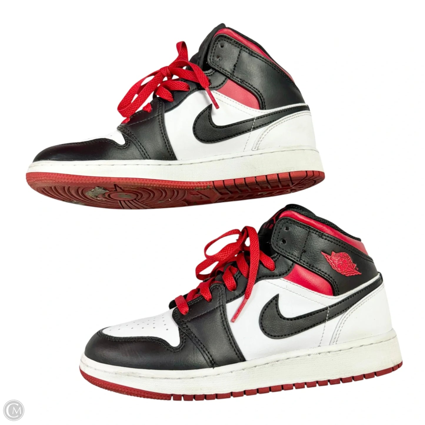 Shoes Luxury Designer By Jordan In Black & Red, Size: 8.5