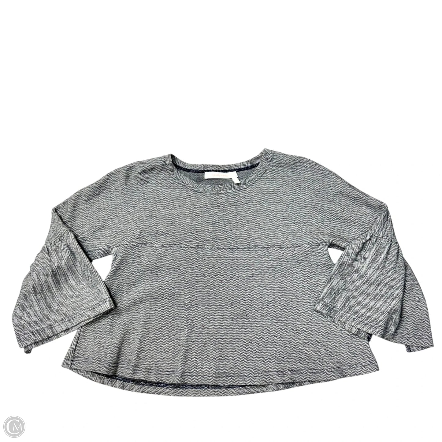 Top 3/4 Sleeve Designer By See By Chloe In Chevron Pattern, Size: M