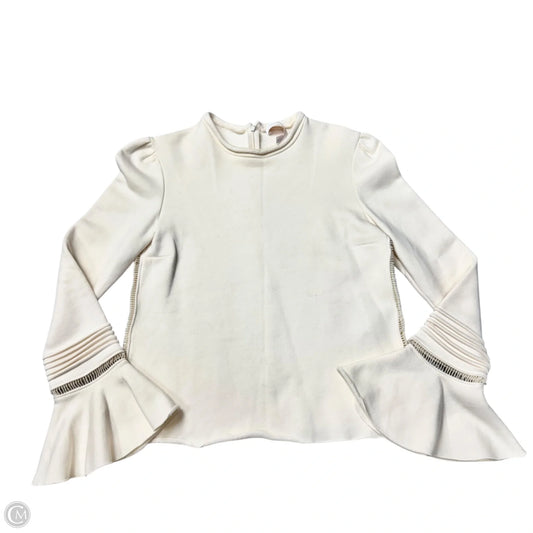 Top Long Sleeve Designer By See By Chloe In Cream, Size: L