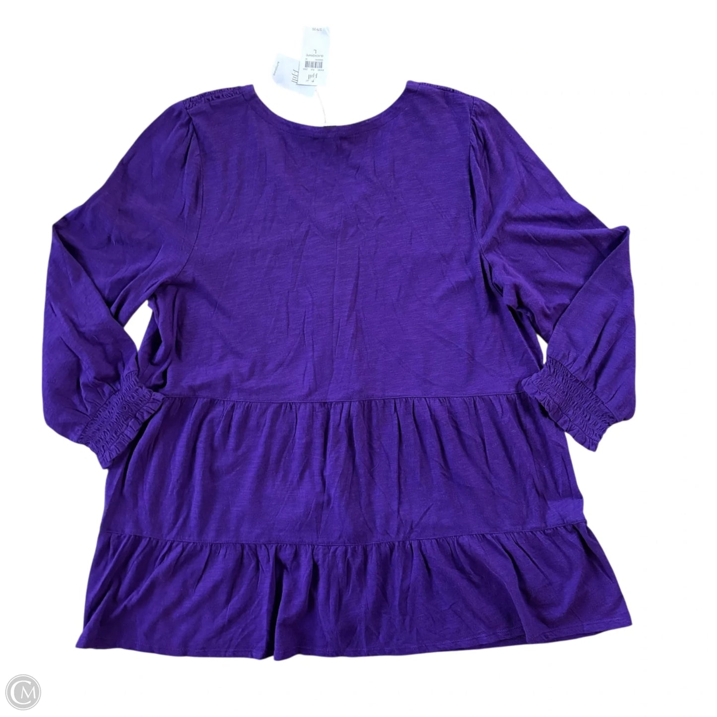 Tunic Long Sleeve By J. Jill In Purple, Size: L