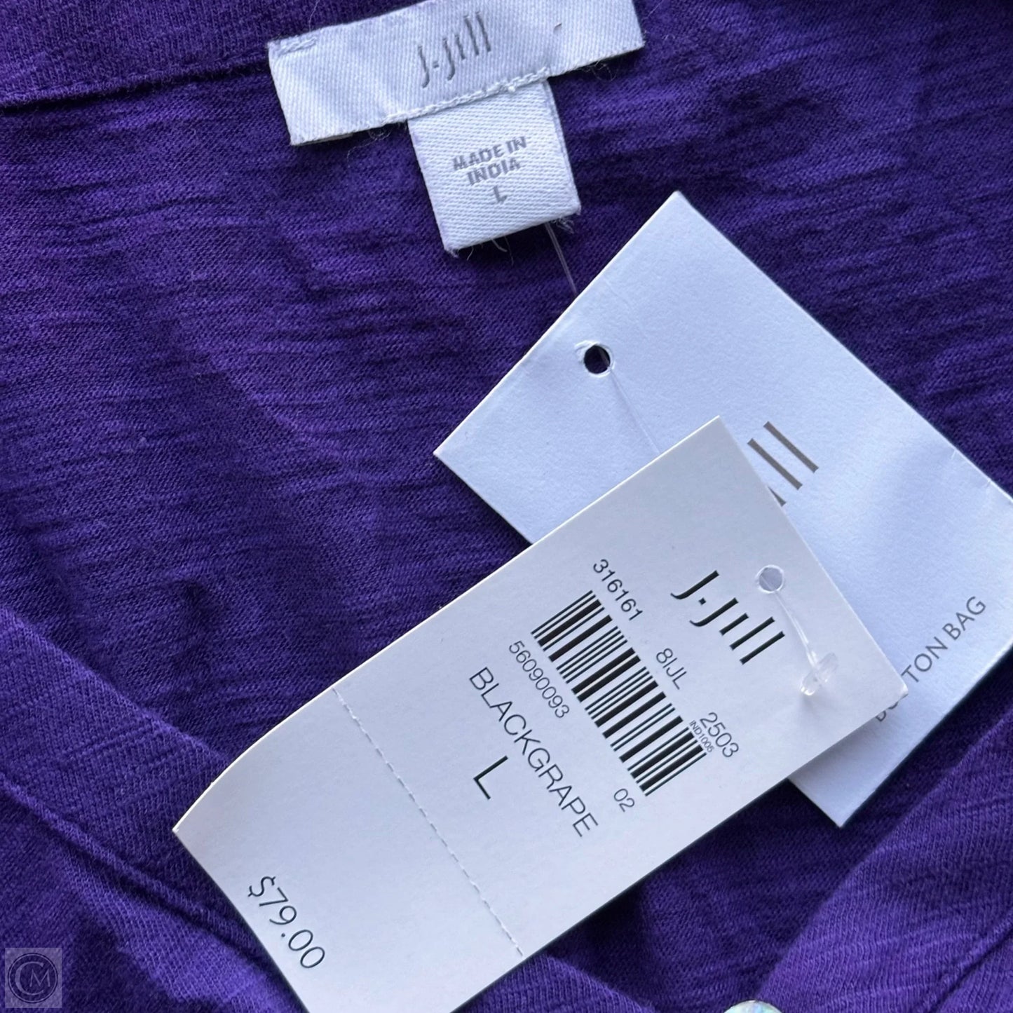 Tunic Long Sleeve By J. Jill In Purple, Size: L