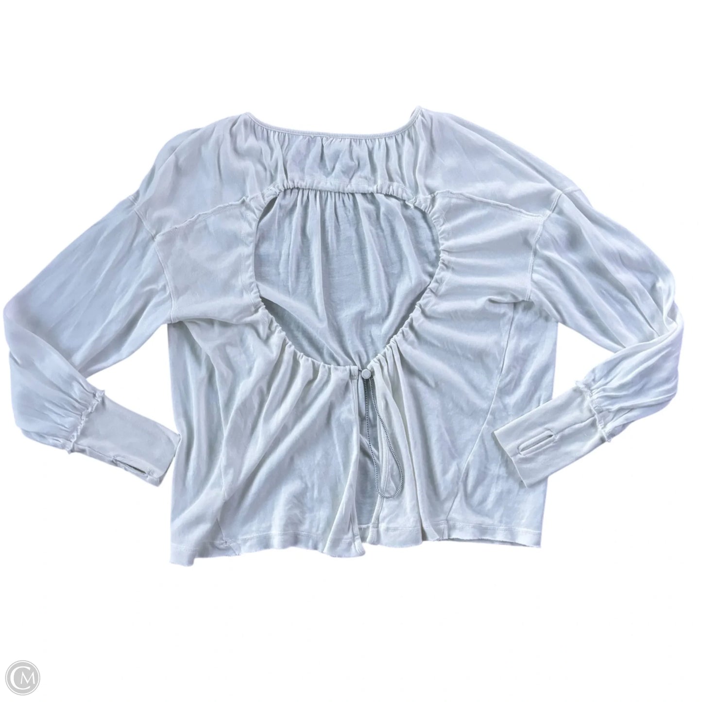 Top Long Sleeve By Free People In White, Size: M