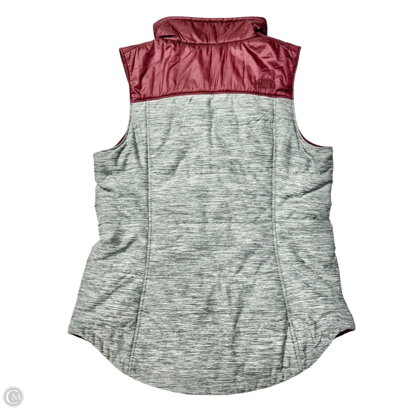 Vest Puffer & Quilted By The North Face In Grey & Red, Size: S