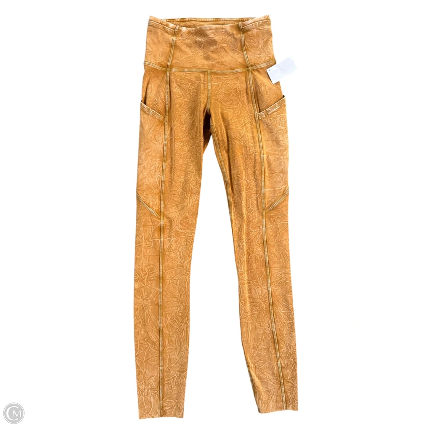 Athletic Leggings By Lululemon In Yellow, Size: Xs