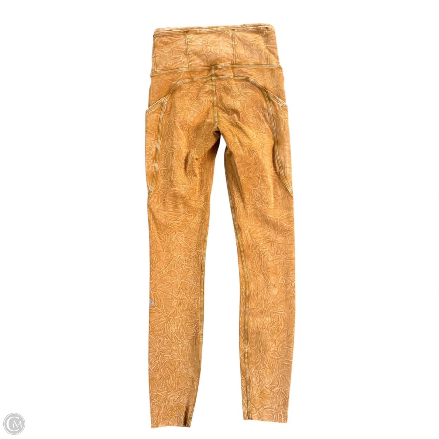 Athletic Leggings By Lululemon In Yellow, Size: Xs