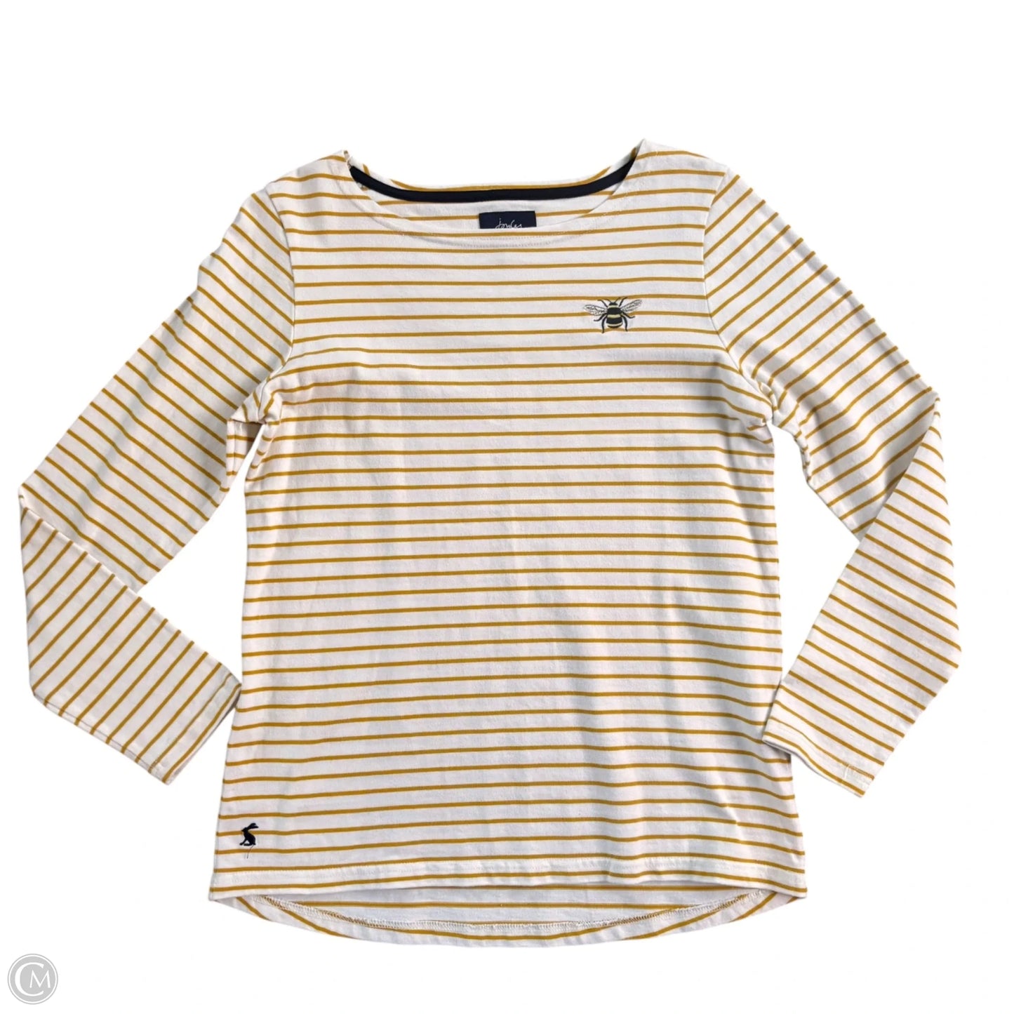 Top Long Sleeve By Joules In Striped Pattern, Size: M