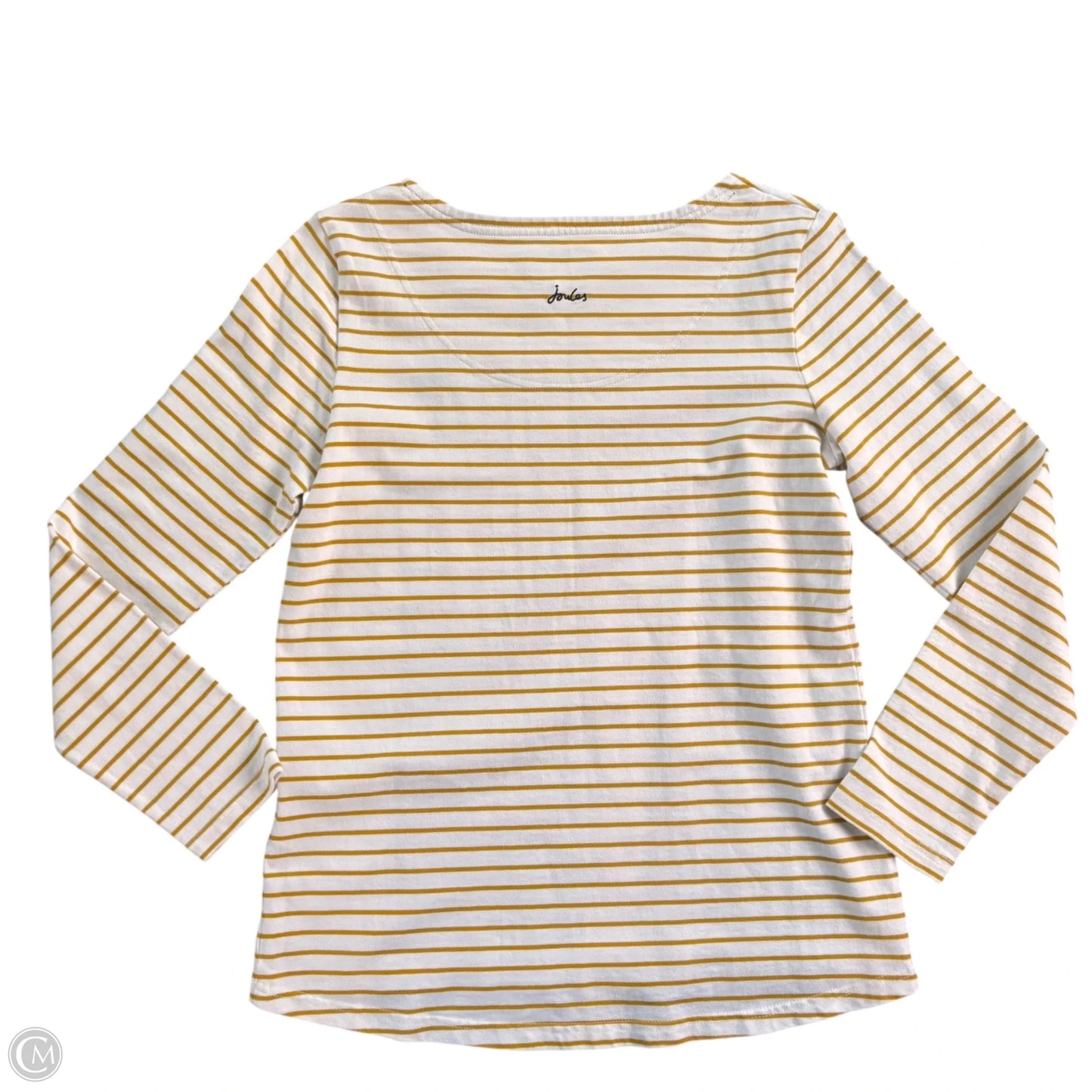 Top Long Sleeve By Joules In Striped Pattern, Size: M