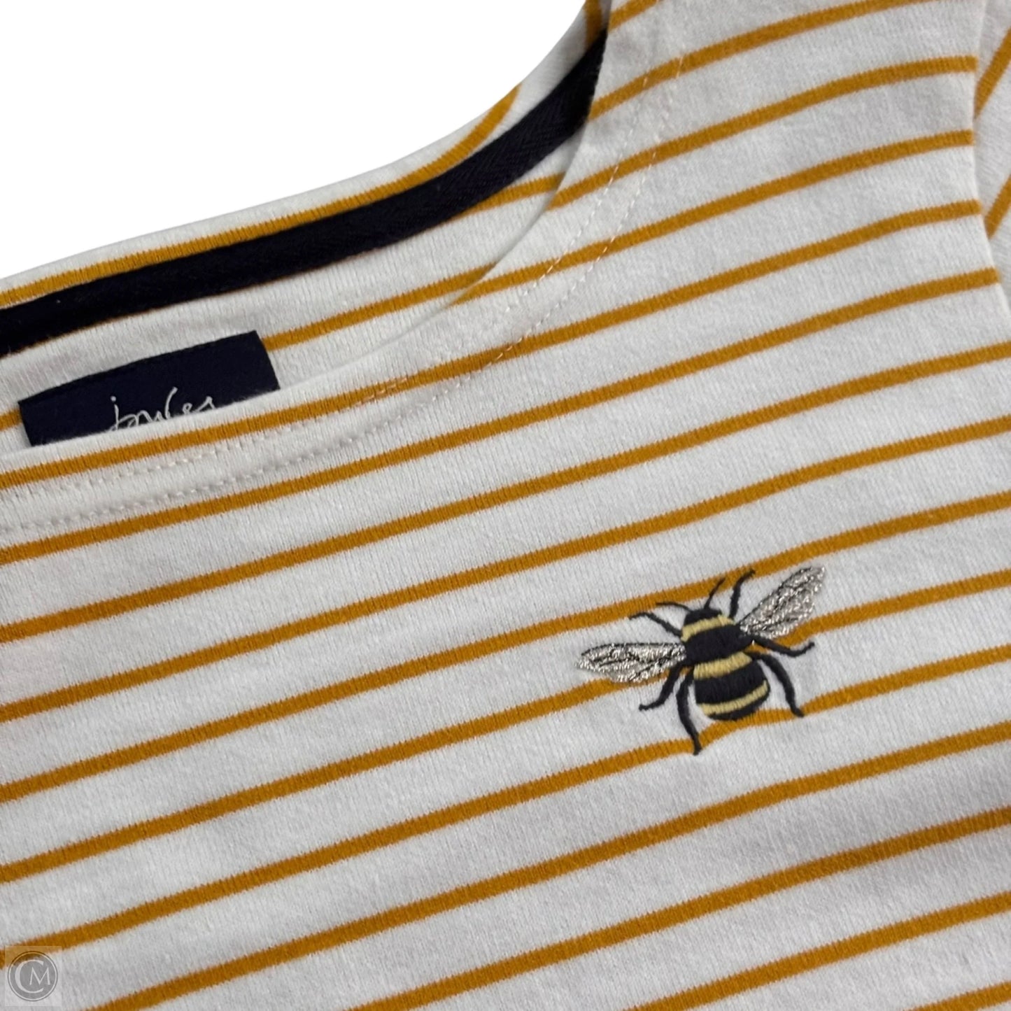 Top Long Sleeve By Joules In Striped Pattern, Size: M