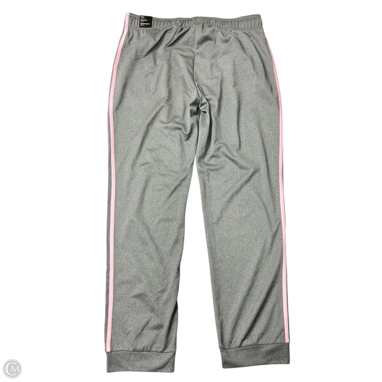 Athletic Pants By Adidas In Grey & Pink, Size: Xl