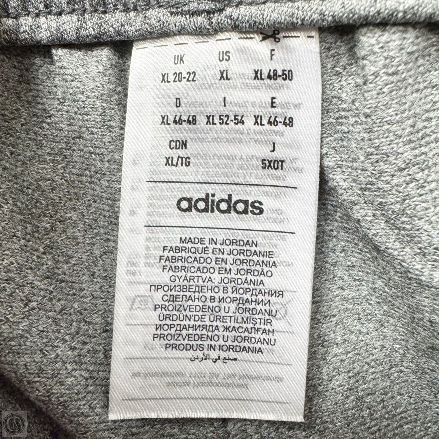 Athletic Pants By Adidas In Grey & Pink, Size: Xl