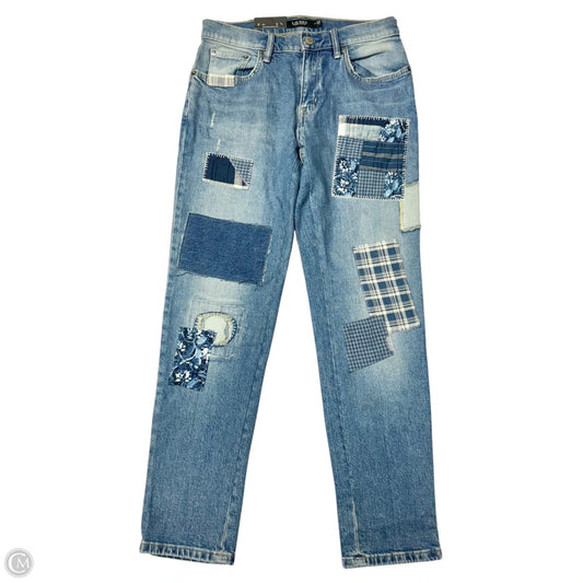 Jeans Straight By Lauren By Ralph Lauren In Blue Denim, Size: 2