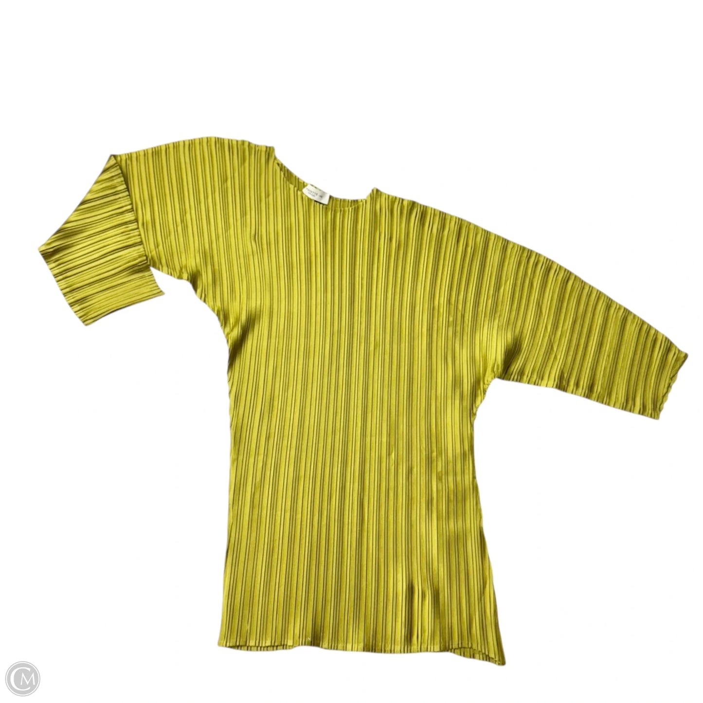 Top 3/4 Sleeve Designer By Lafayette 148 In Green, Size: Xs