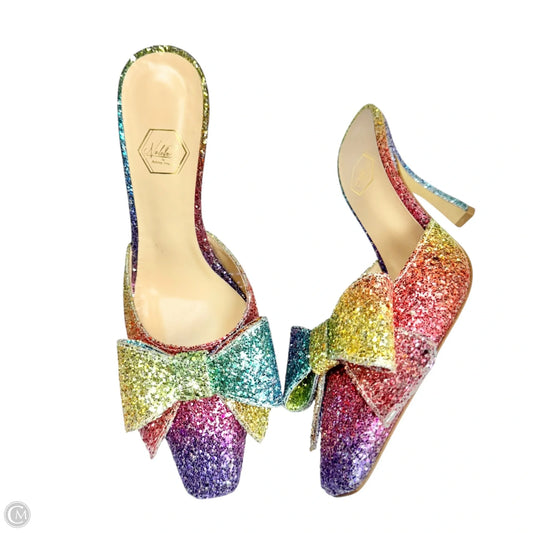 Shoes Designer By Nalebe by Amina Means In Rainbow Print, Size: 7.5