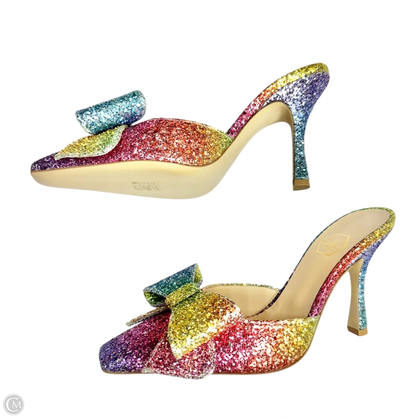 Shoes Designer By Nalebe by Amina Means In Rainbow Print, Size: 7.5
