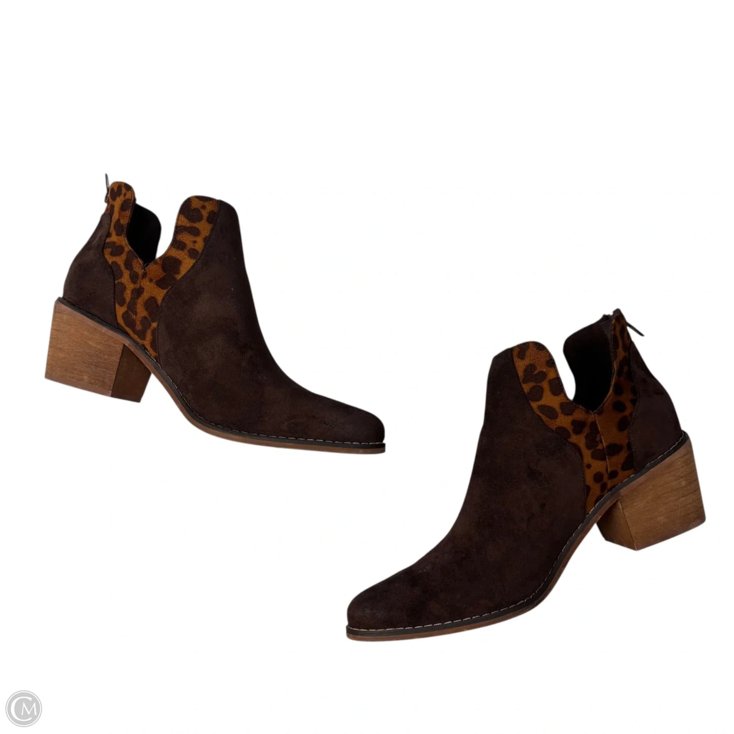 Boots Ankle Heels By Pierre Dumas In Animal Print, Size: 8.5